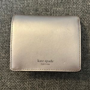 Silver Chrome Kate Spade mini wallet